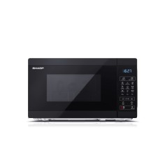 Sharp YC-MG02E-B Microwave Oven with Grill - Stylish Black Design, Versatile Cooking, and Powerful Performance!